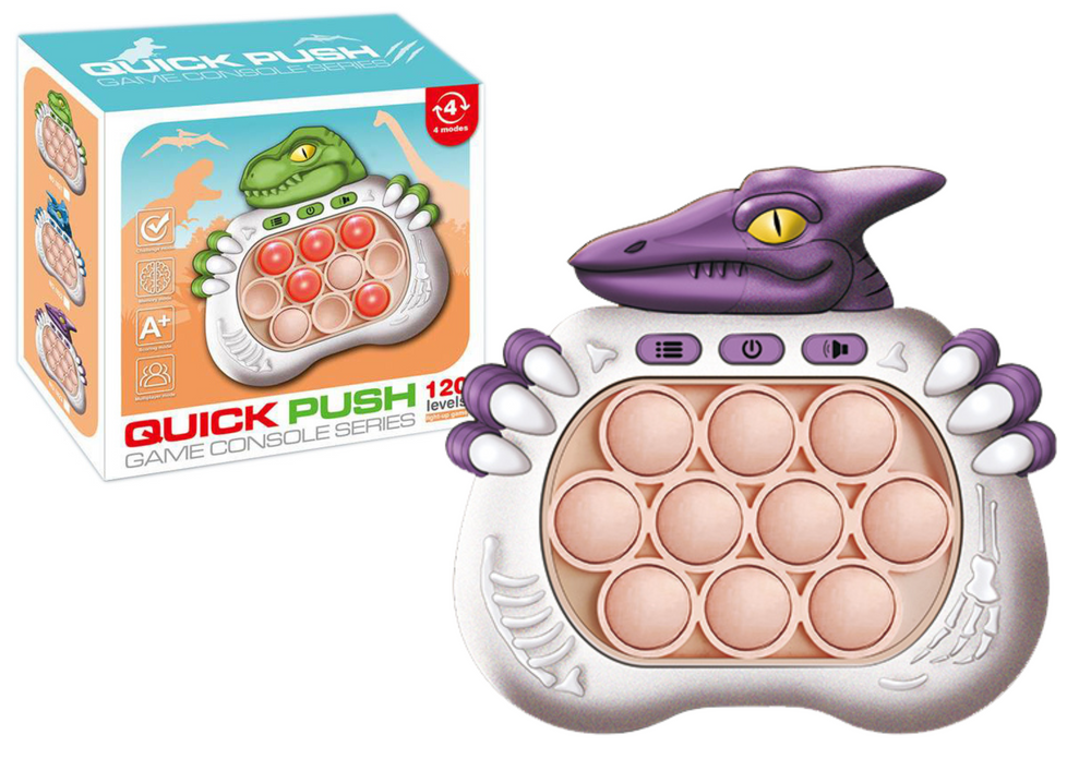 mamido Senzorická hra Dinosaurus Pop It fialová