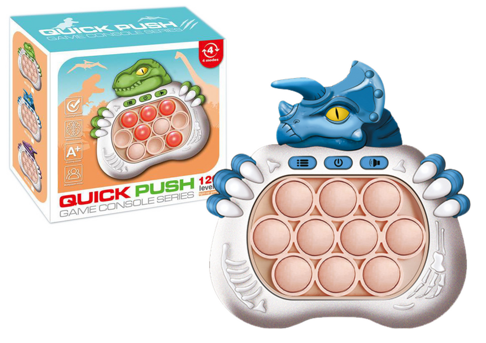 mamido  Senzorická hra Dinosaurus Pop It modrá