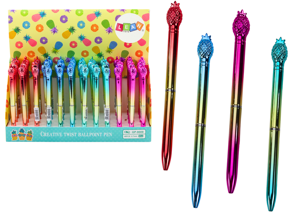 mamido  Propiska s ananásom modrý atrament 0,7 mm mix