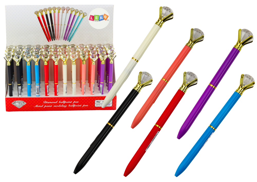 mamido  Propiska s diamantom modrý atrament 0,7 mm mix