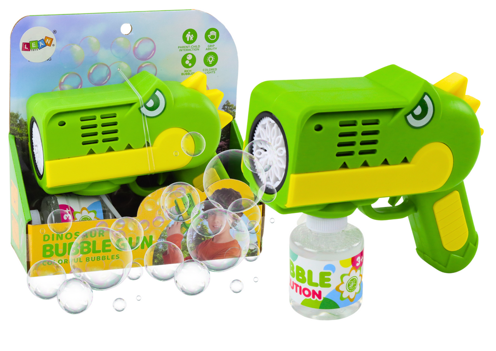 mamido  Pištoľ bublifuk dinosaurus zelený