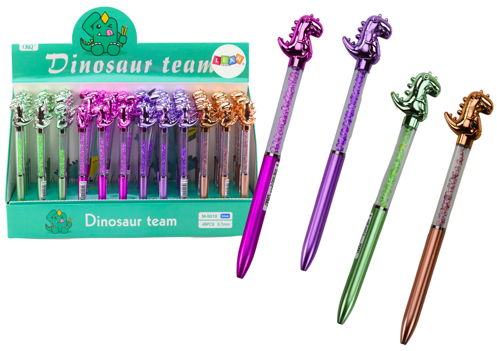 mamido Prepiska s dinosaurom a diamantmi modrý atrament 0,7 mm mix