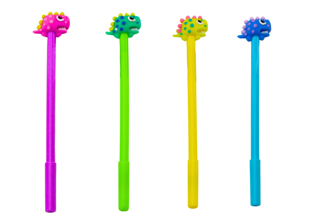 mamido  Prepiska s dinosaurom a uzáverom čierny atrament 0,5 mm mix