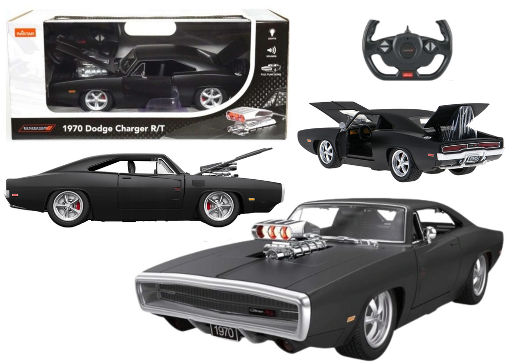 Športové autíčko Dodge Charger R/T na diaľkové ovládanie RC 1:16 čierne