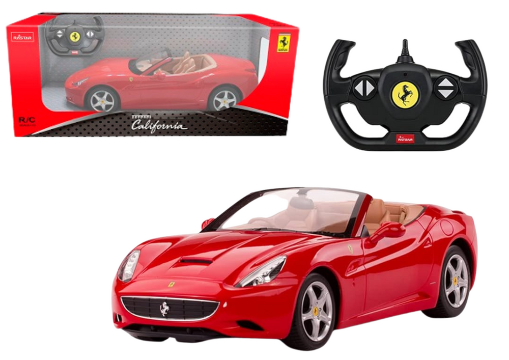 mamido Športové autíčko Ferrari California na diaľkové ovládanie RC 1:24 červené