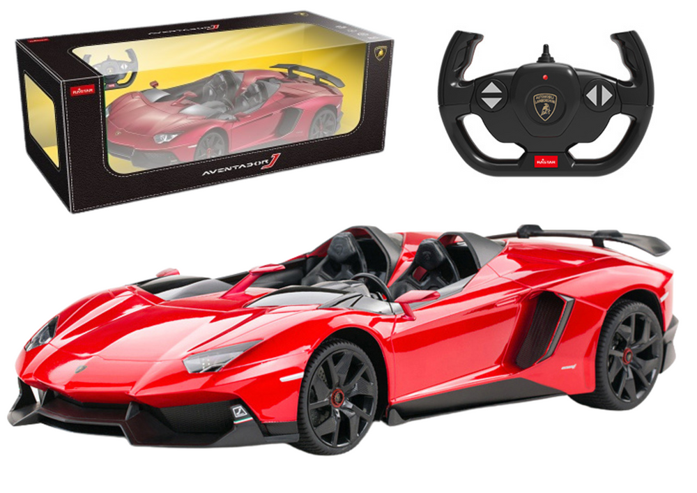RASTAR  Auto na diaľkové ovládanie RC Lamborghini Aventador 1:12 Rastar červené