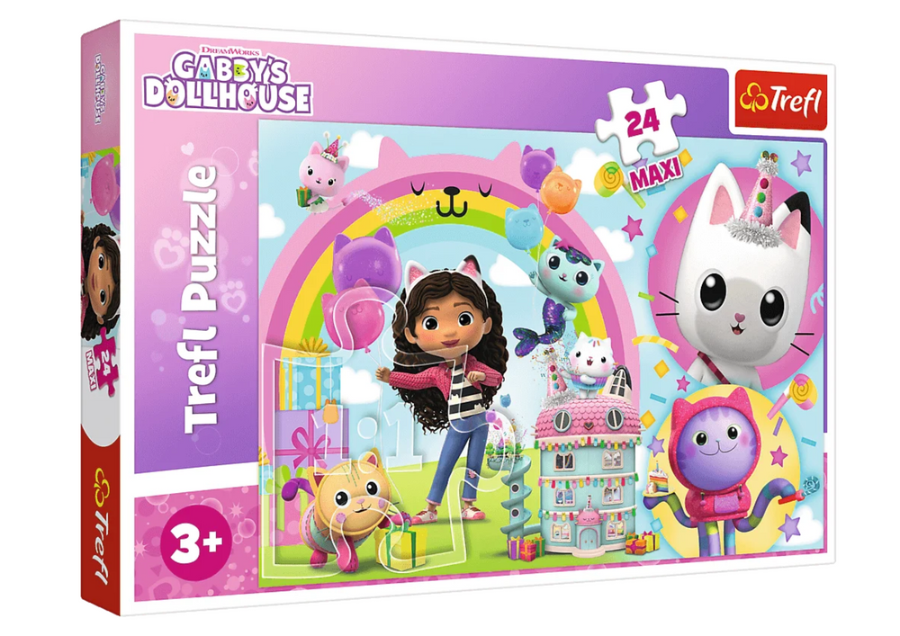 mamido  Puzzle Gábinin kúzelný domček 24 maxi dielikov Trefl