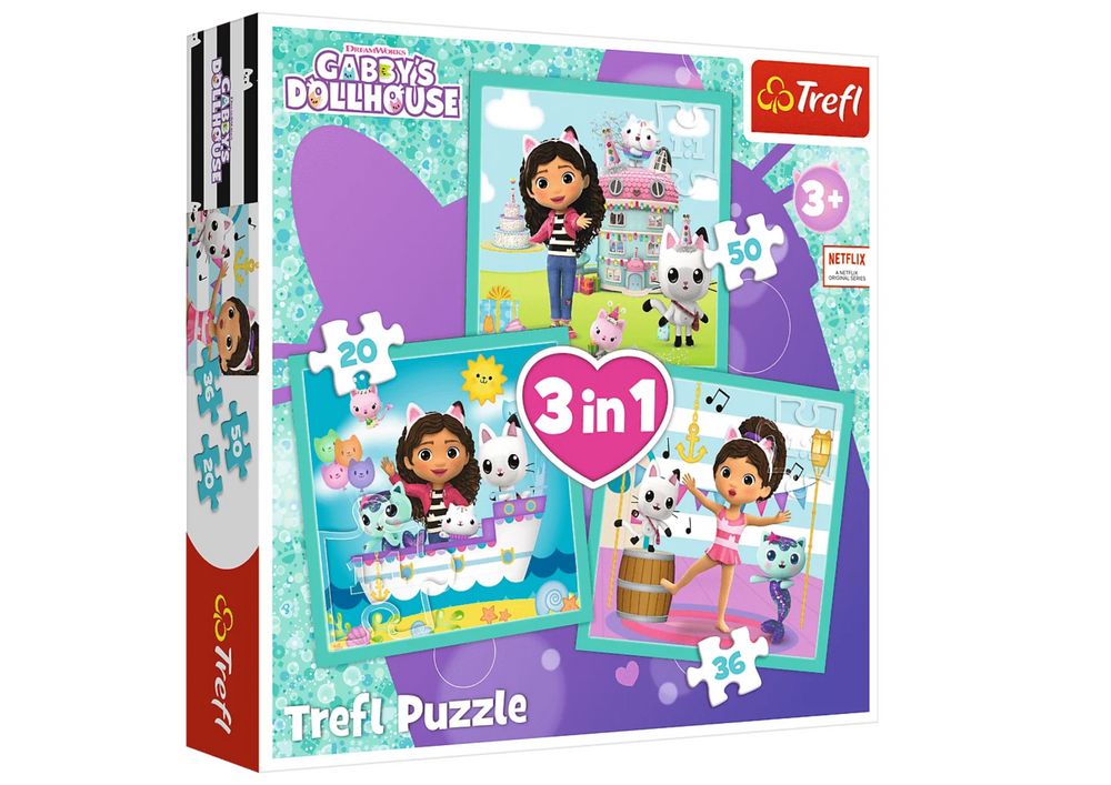 TREFL Puzzle Gábinin kúzelný domček 3v1 Trefl