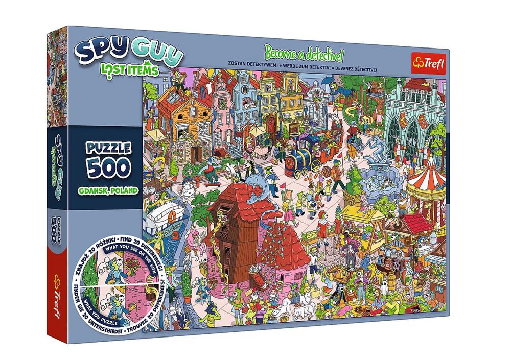 TREFL Puzzle Spy Guy Nájdi rozdiely Gdansk 500 dielikov Trefl