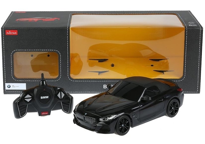 RASTAR Auto na diaľkové ovládanie RC BMW Z4 Roadster 1:18 Rastar čierne
