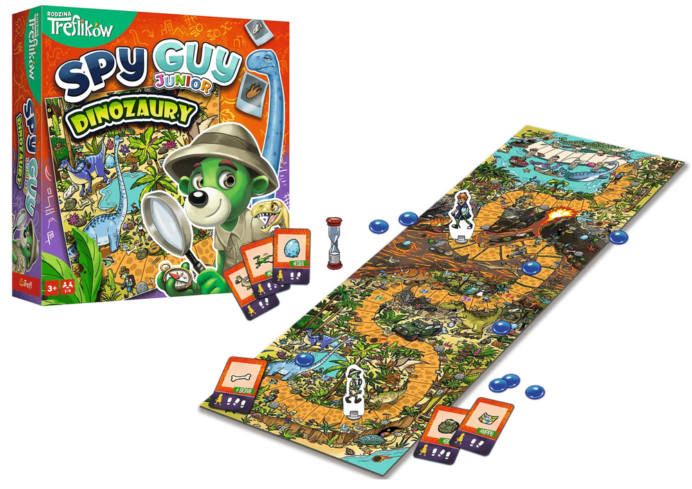 TREFL Hra Spy Guy Junior Treflíci dinosauri Trefl