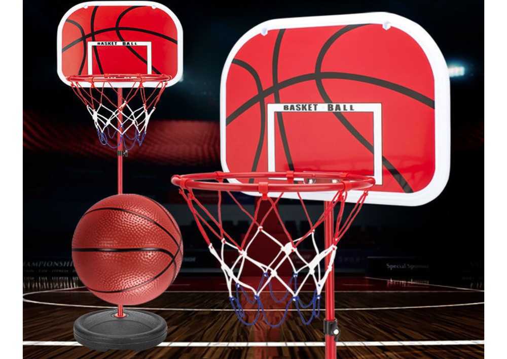 Basketbalový kôš pre deti na záhradu s loptou 139 cm