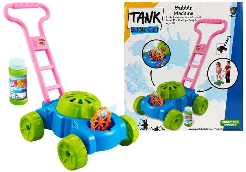 Detská kosačka s bublifukom