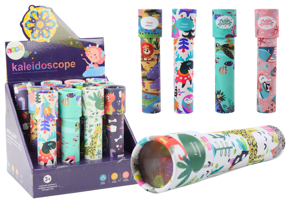 mamido Detský kaleidoskop vzory farby korálky