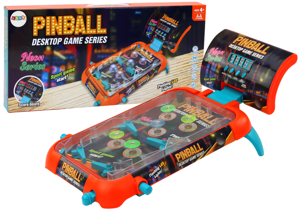 mamido Zručnostná hra Pinball s LED svetlami zvuky a tabuľkou skóre