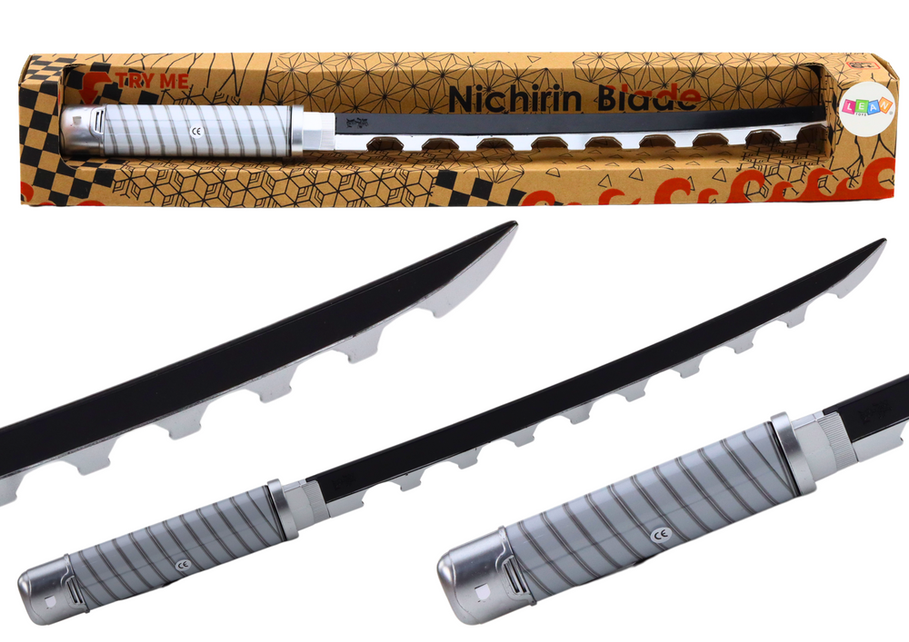 mamido  Samurajský meč Nichirin na batérie s pohodlnou rukoväťou a zvukovými efektmi čierny