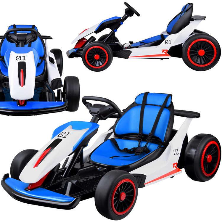 Detská elektrická motokára s funkciou driftu modrá POŠKODENÝ OBAL