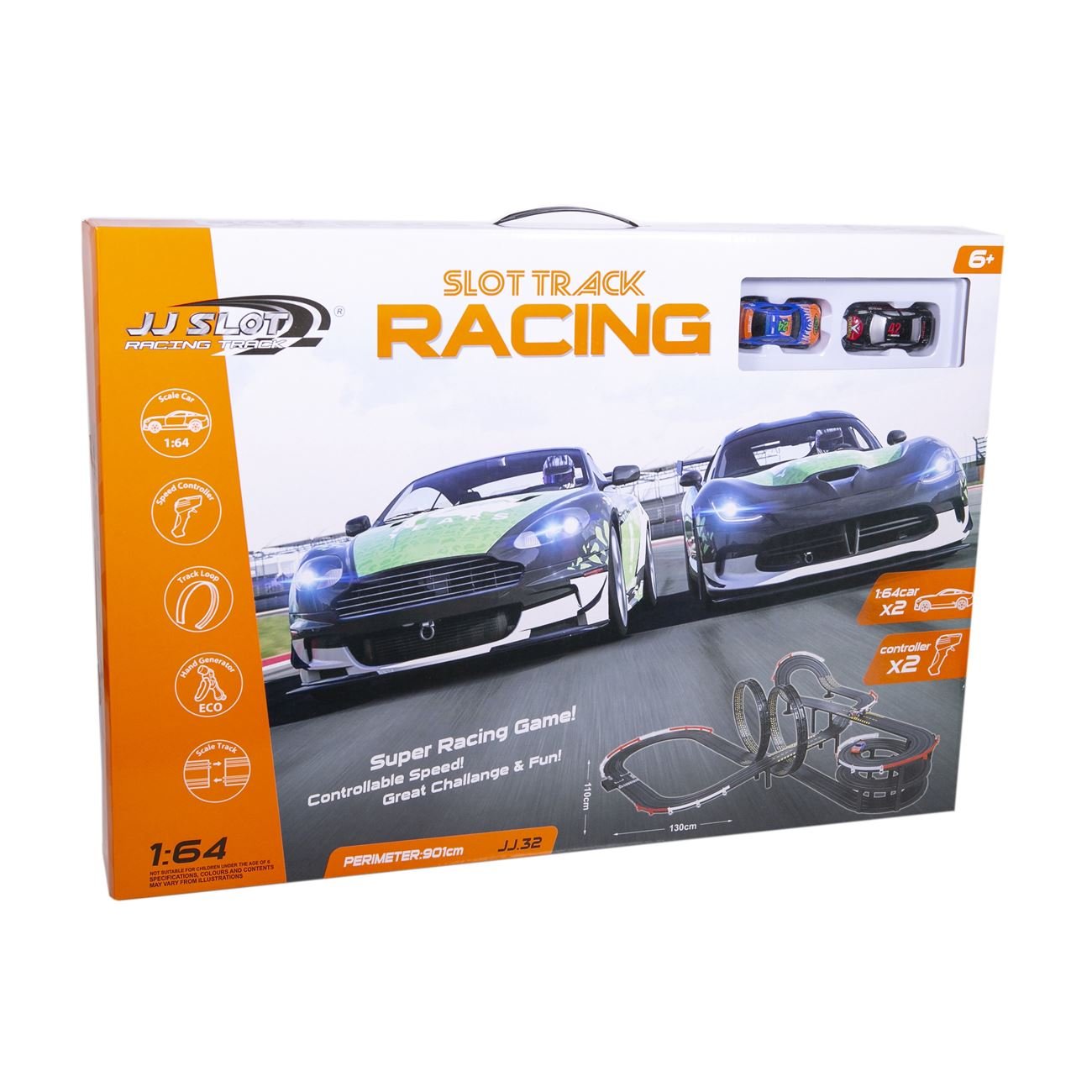 Autodráha Slot Track Racing 1:64 - ROZBALENÉ