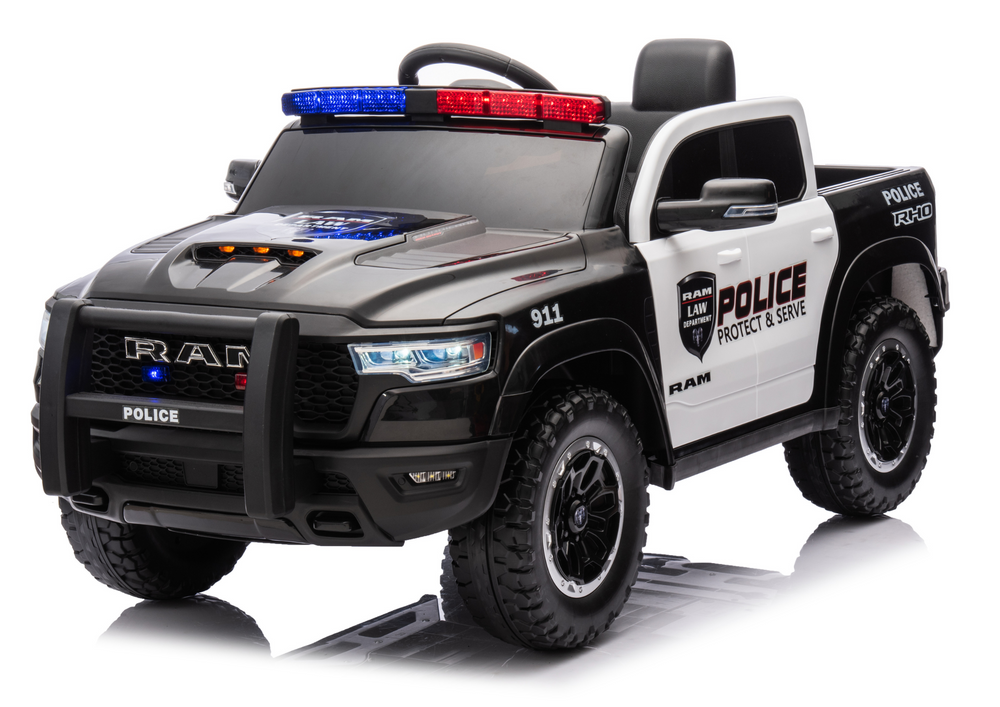 Detské elektrické autíčko Dodge Ram policajné