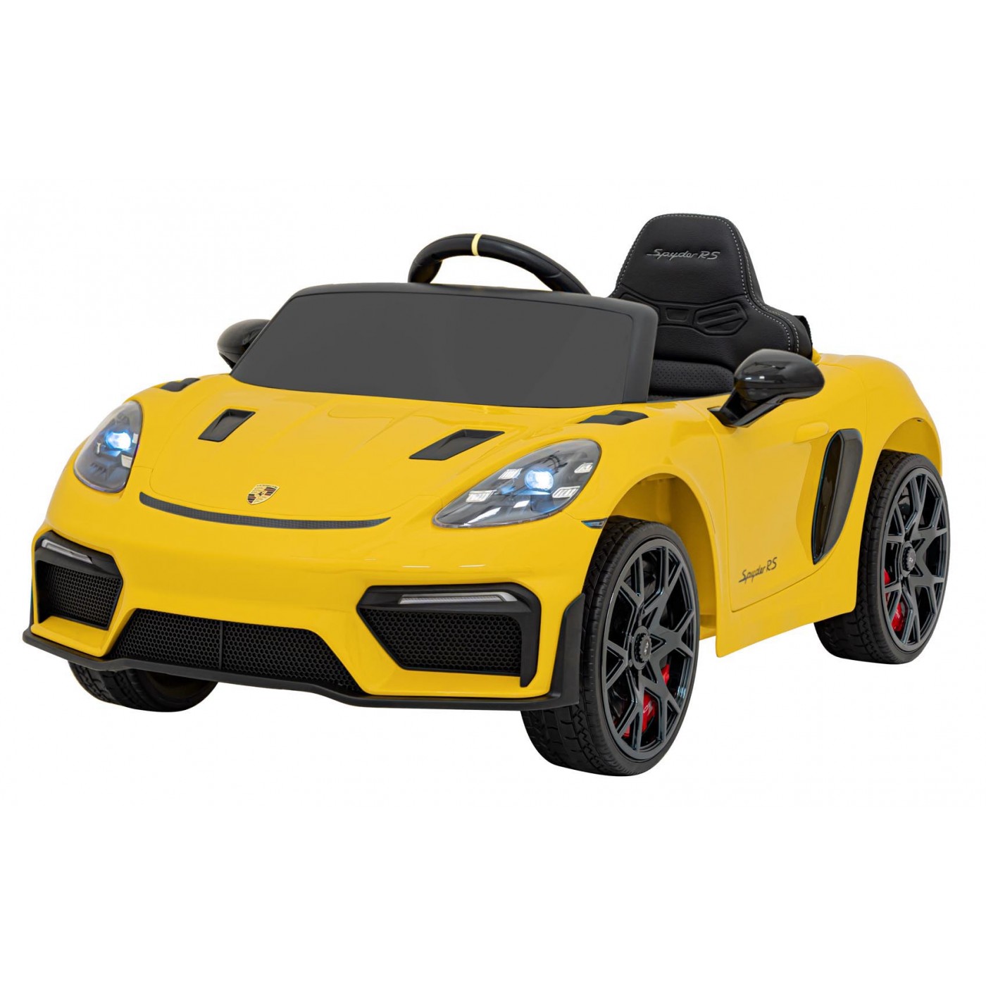 Elektrické autíčko Porsche Spyder RS ​​718 žlté