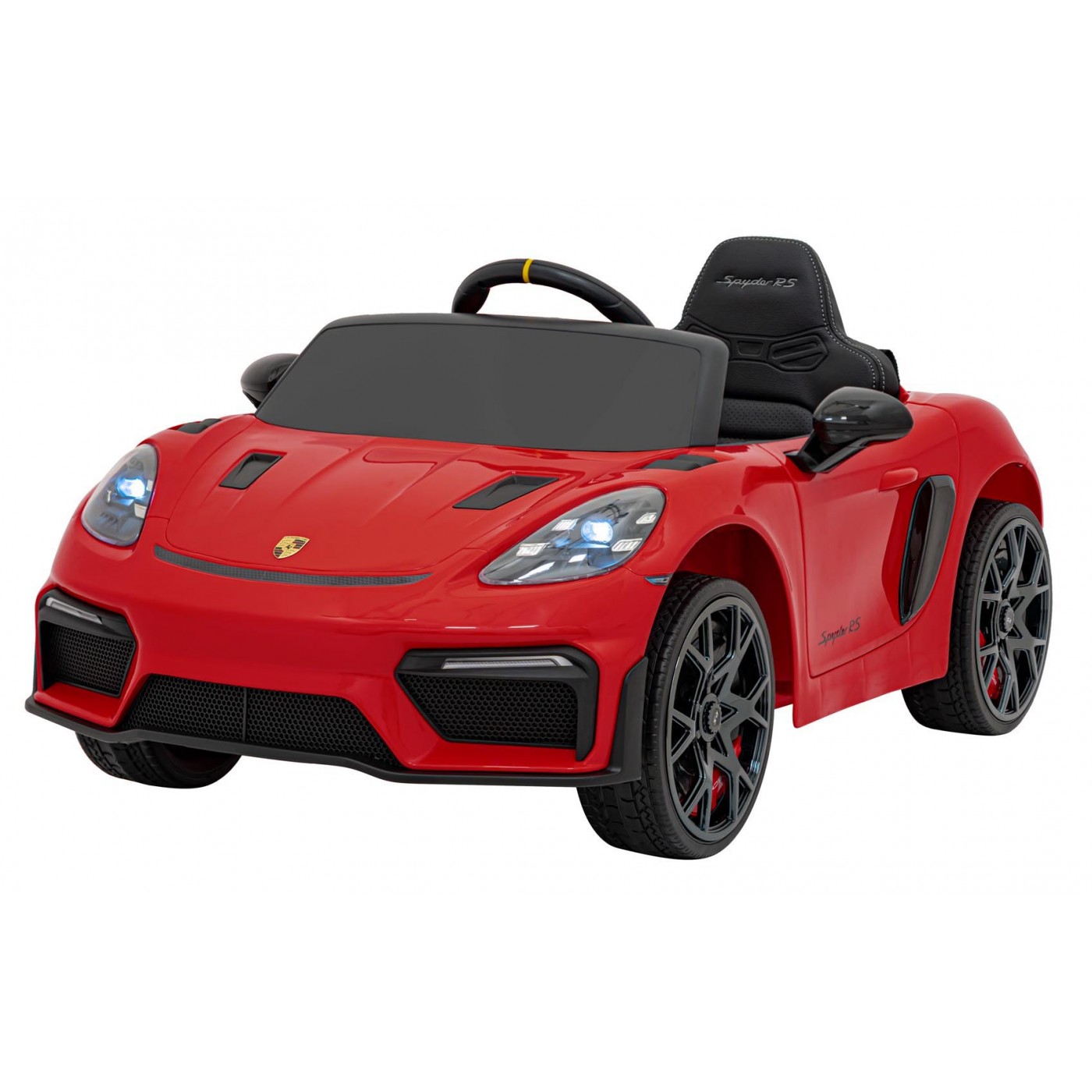 mamido Elektrické autíčko Porsche Spyder RS ​​718 lakované červené