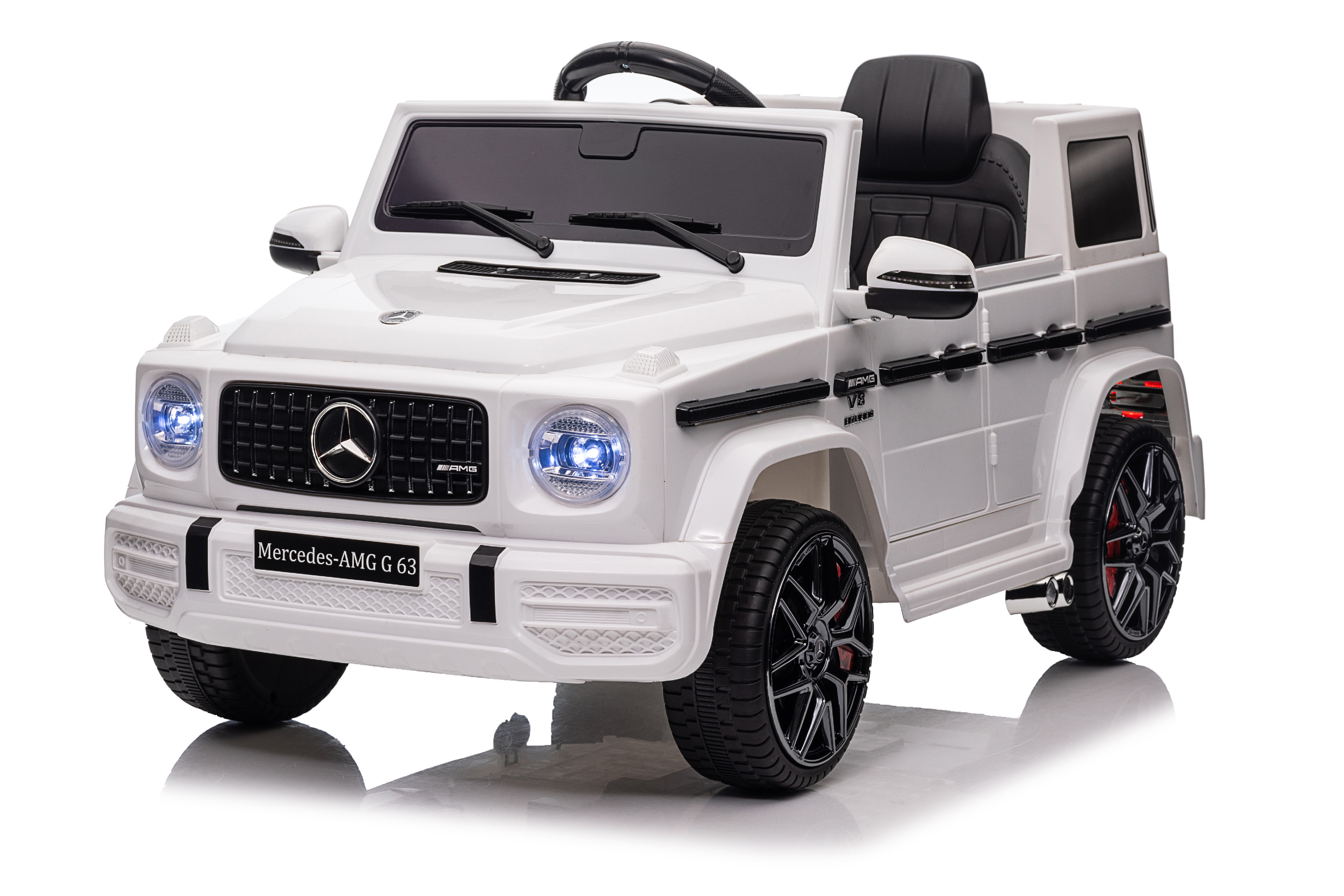 Detské elektrické autíčko Mercedes Benz G63 cabrio EVA kolesá biele