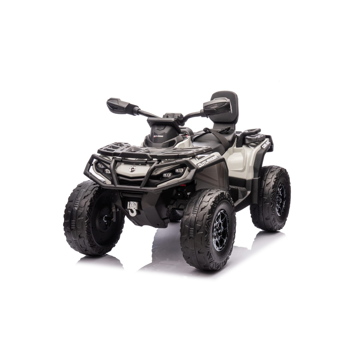 Detská elektrická štvorkolka Can-Am Outlander ATV 4x200W sivá