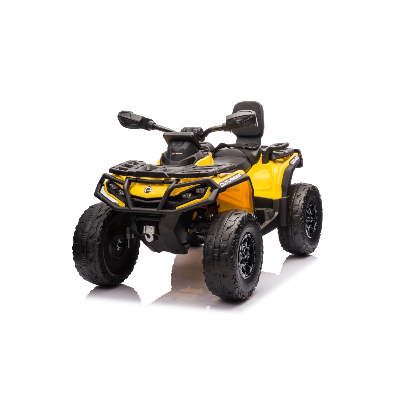 Detská elektrická štvorkolka Can-Am Outlander ATV 4x200W žltá