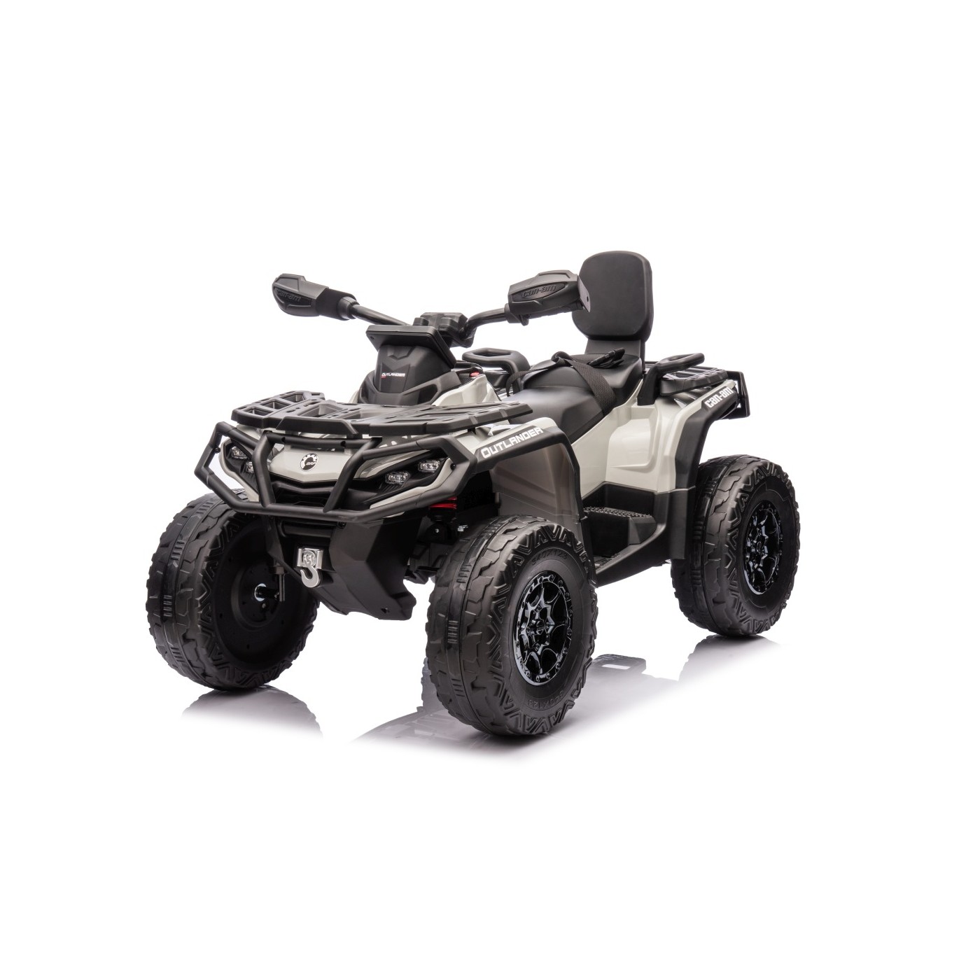 Detská elektrická štvorkolka Can-Am Outlander ATV sivá
