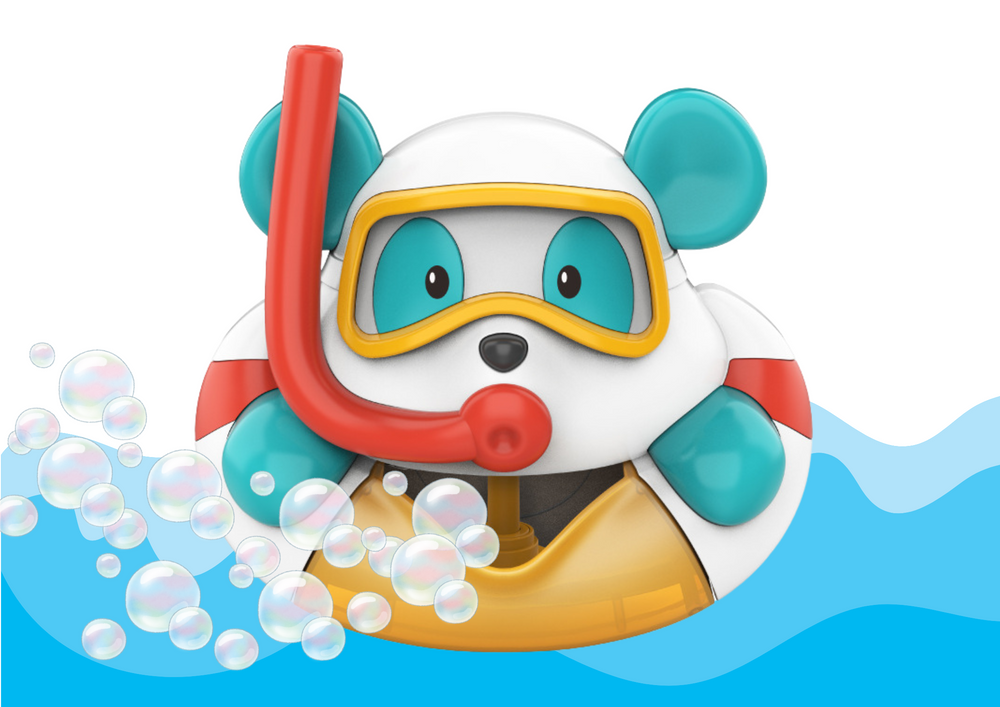 mamido  Hračka do kúpeľa Generátor mydlových bublín medvedík