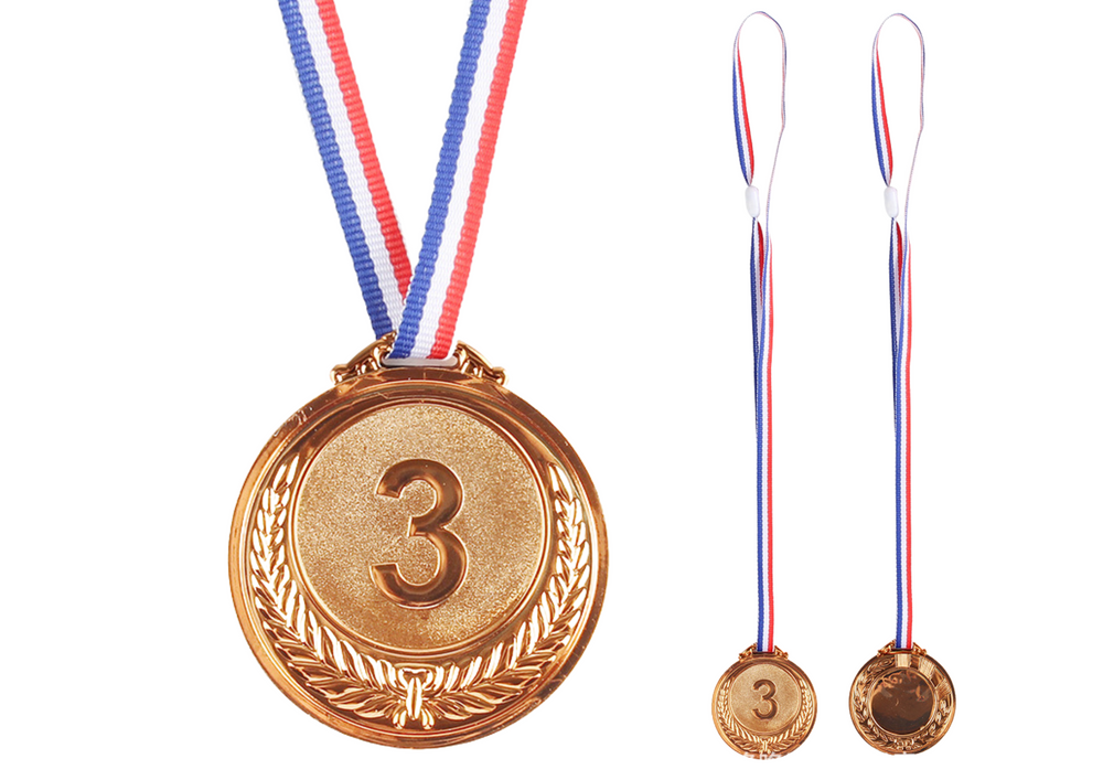 mamido Bronzová medaila za tretie miesto zinková 6,5 cm