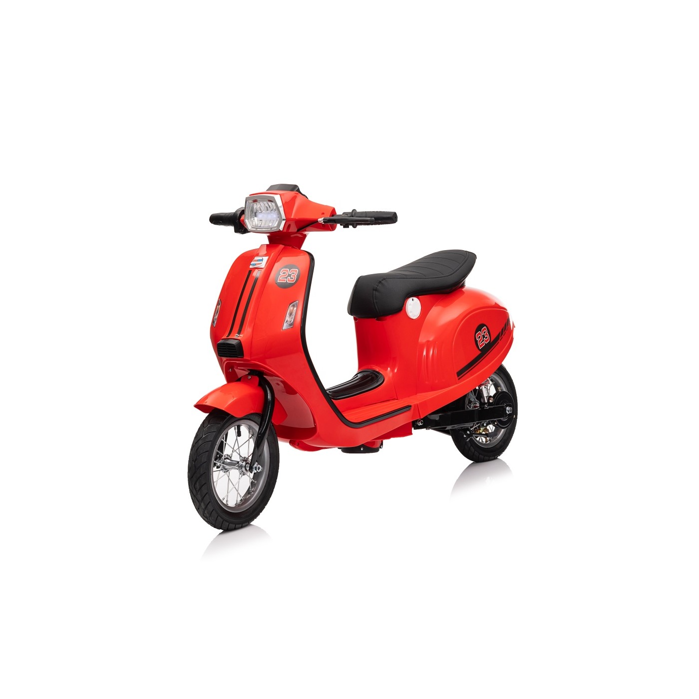 mamido Detský elektrický skúter Retro 23 červený