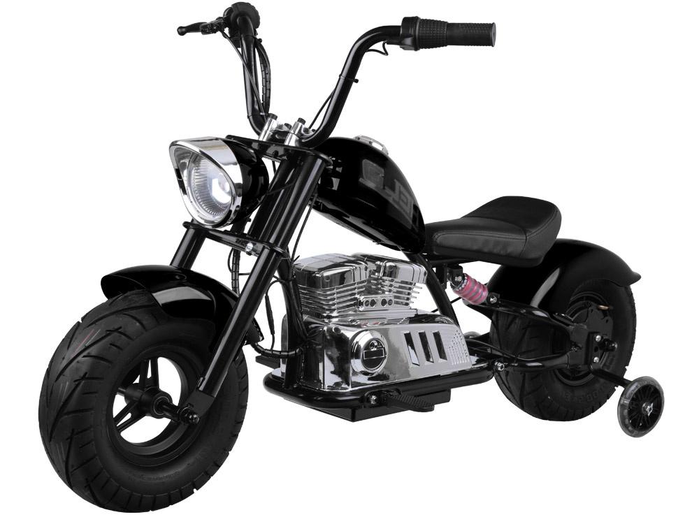 mamido Detská elektrická motorka Chopper 24V čierna