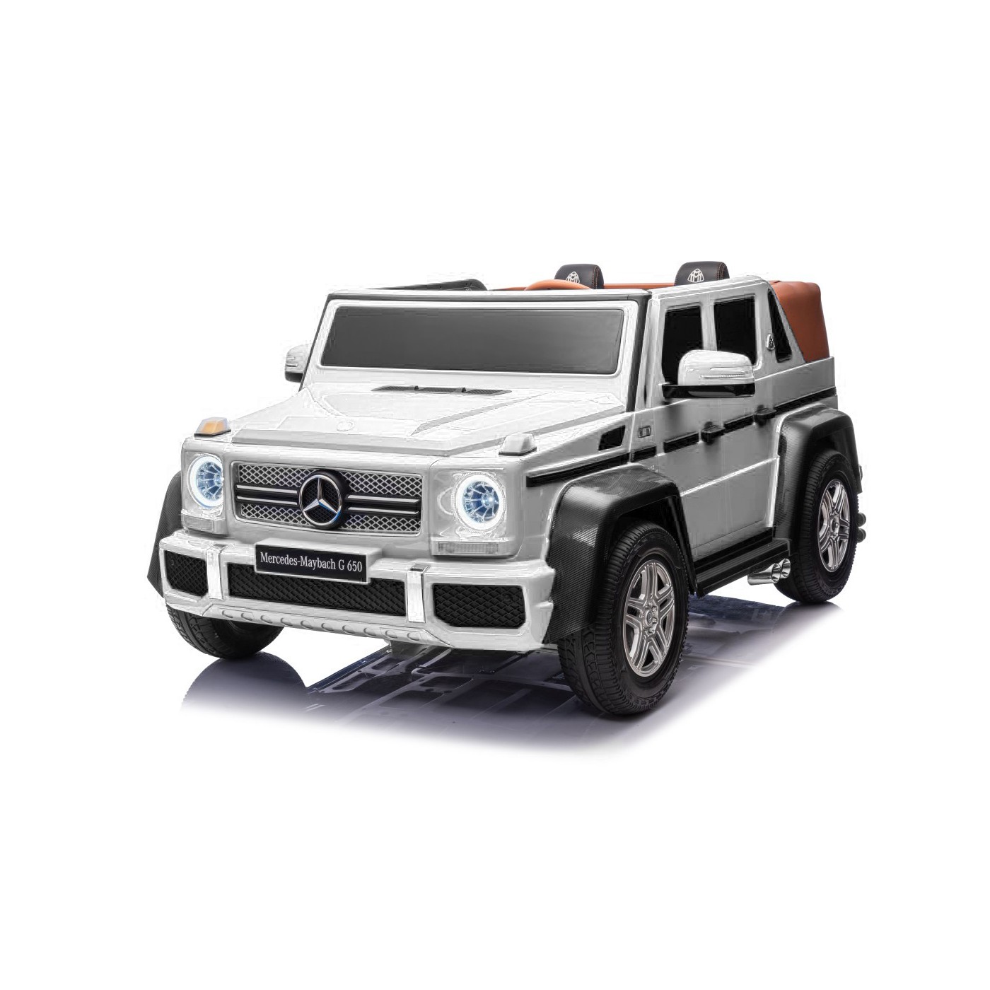 mamido Elektrické autíčko Mercedes Benz MAYBACH G650 Strong MP4 biele