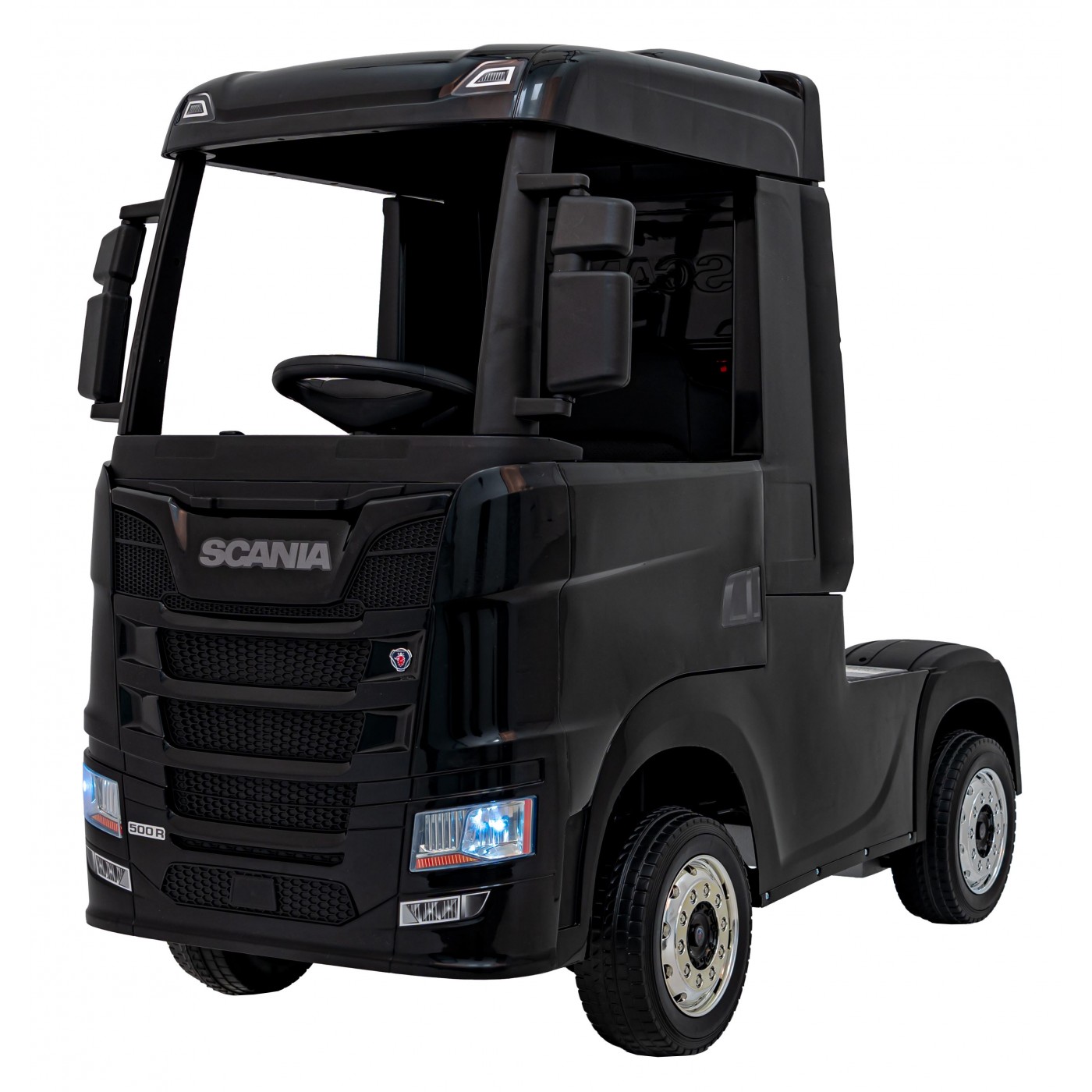mamido Elektrický kamión Scania R-SÉRIA 4x4 čierny