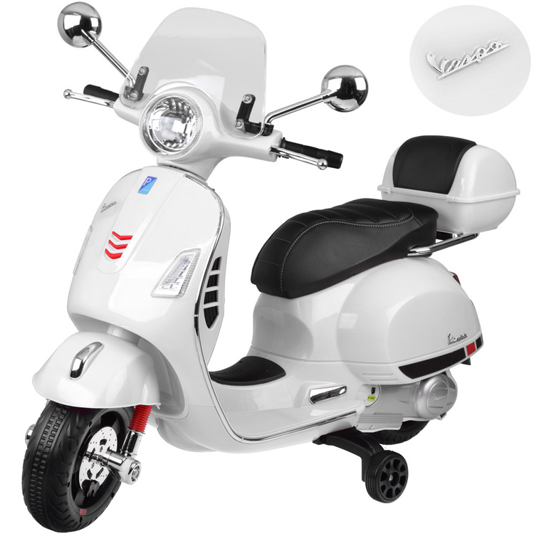 mamido Elektrický skúter VESPA GTS Super PA0333 biely