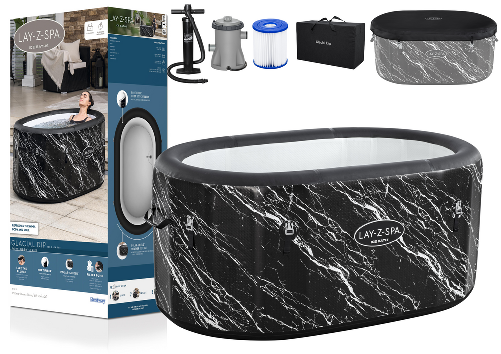 mamido Nafukovací ľadový kúpeľ 152 x 92 x 71 cm Bestway 6002Q