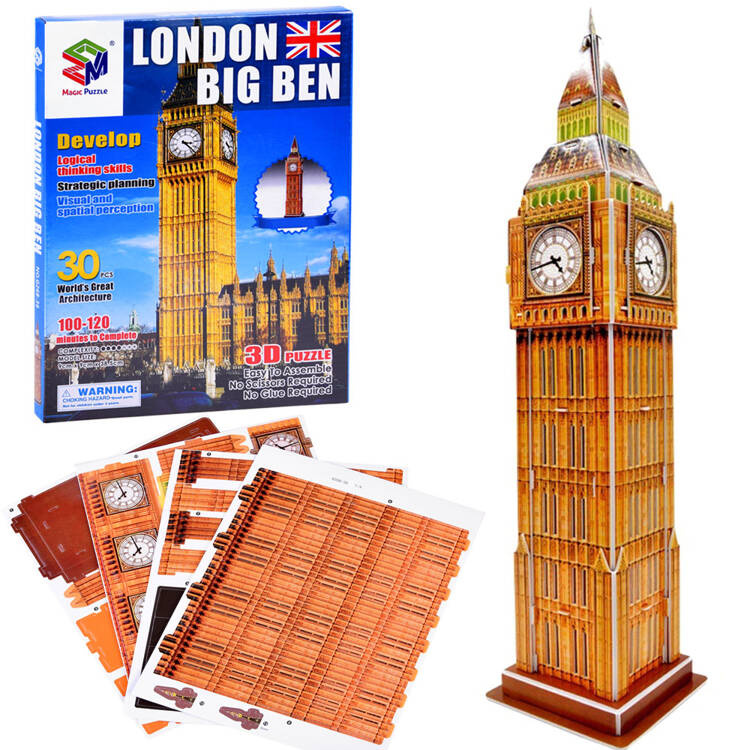 mamido 3D puzzle 30 dielikov Londýn Big Ben ZA3802
