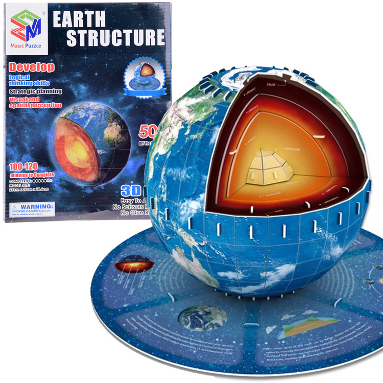 mamido 3D puzzle Planéta Zem 50 dielikov štruktúra Zeme ZA5348