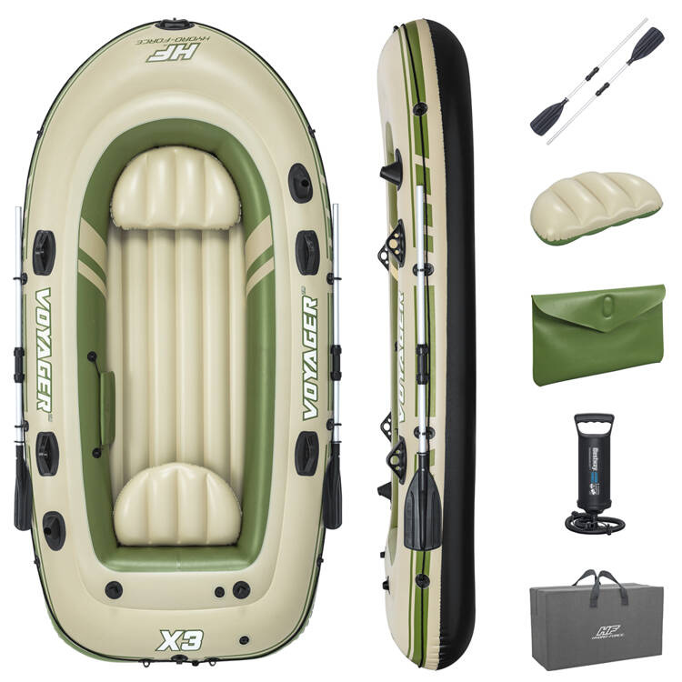 mamido Bestway Nafukovací 3-miestny čln + veslá 294 x 137 cm Voyager X3 Raft 65164