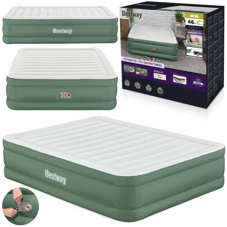 mamido Bestway Nafukovací matrac dvojlôžkový samonafukovací 203x152x46cm 69646