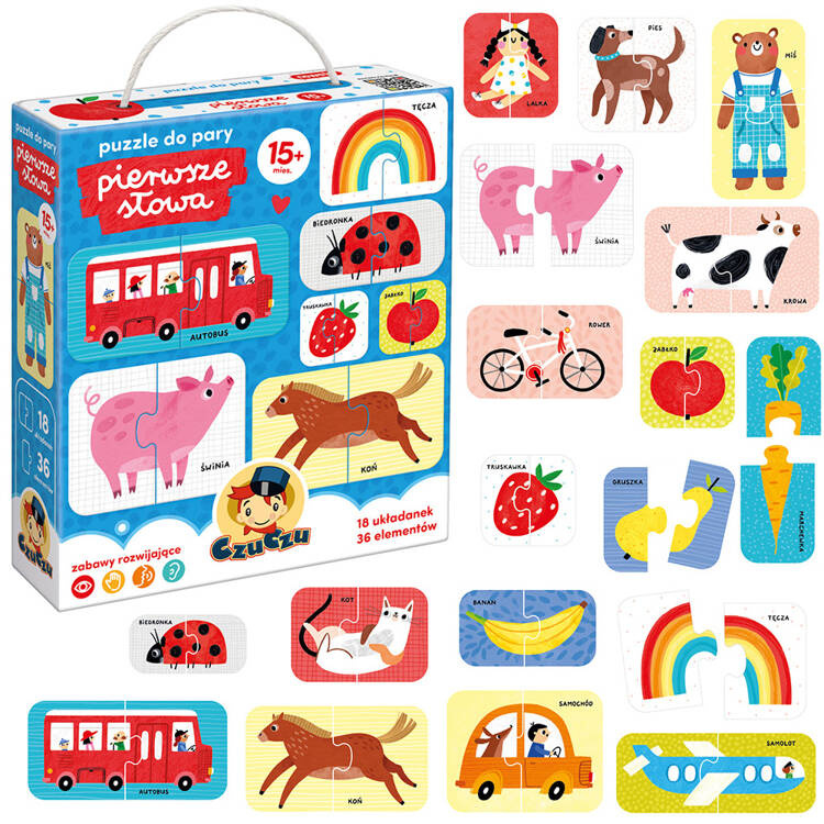 mamido CzuCzu Puzzle do dvojíc Prvé slová ZA4847