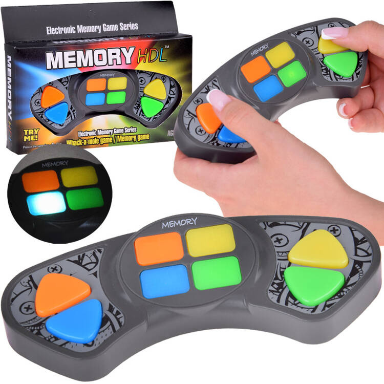 mamido Elektronická hra Memory farebné tlačidlá zapamätanie farieb GR0690
