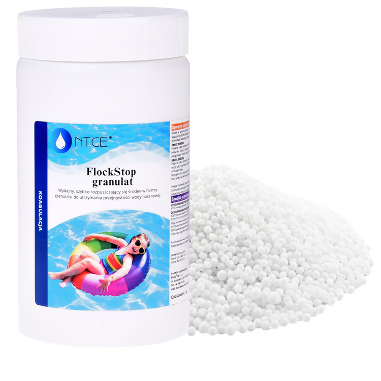 mamido Flockstop granulát na koaguláciu vody v bazéne 1KG koagulant BA0574