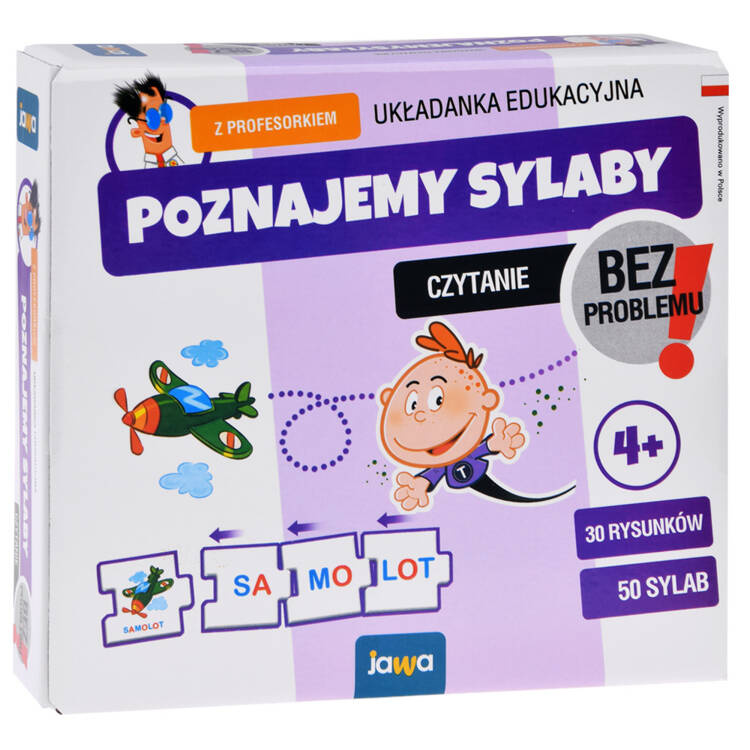 mamido Jawa Edukačná hra - skladačka Poznávame slabiky s Profesúrkom - výučba čítania GR0663