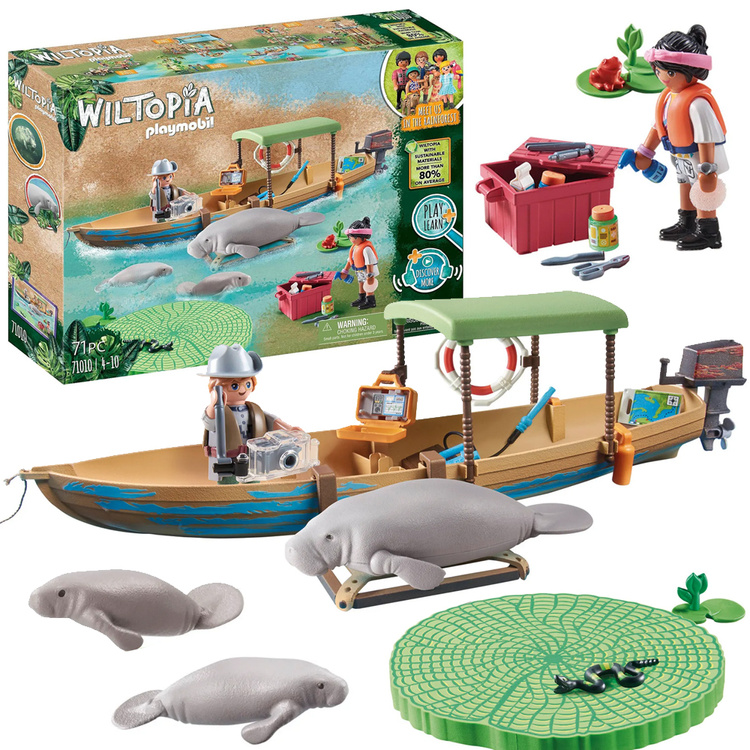 mamido Kocky Playmobil 71010 Výlet loďou - Wiltopia. Súprava 71 dielov ZA5997
