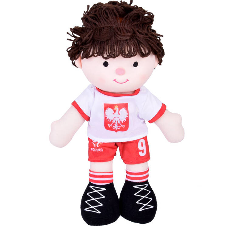 mamido Látková bábika POLSKÝ Futbalista Tvoj futbalový kamarát ZA5477