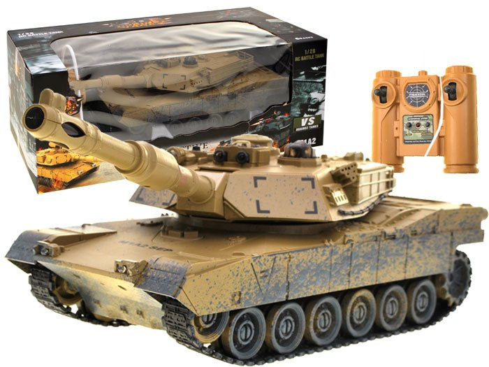 mamido Ovládaný tank M1A2 púštne maskovanie RC0374
