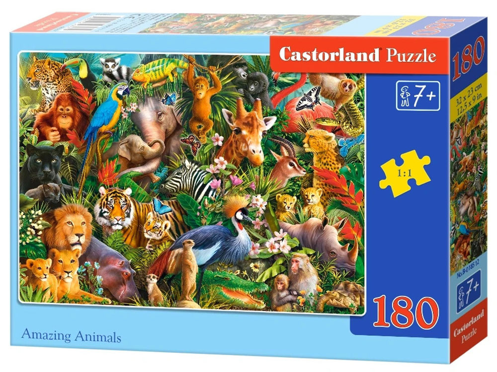 mamido Puzzle 180 dielikov B-018512 Úžasné zvieratá