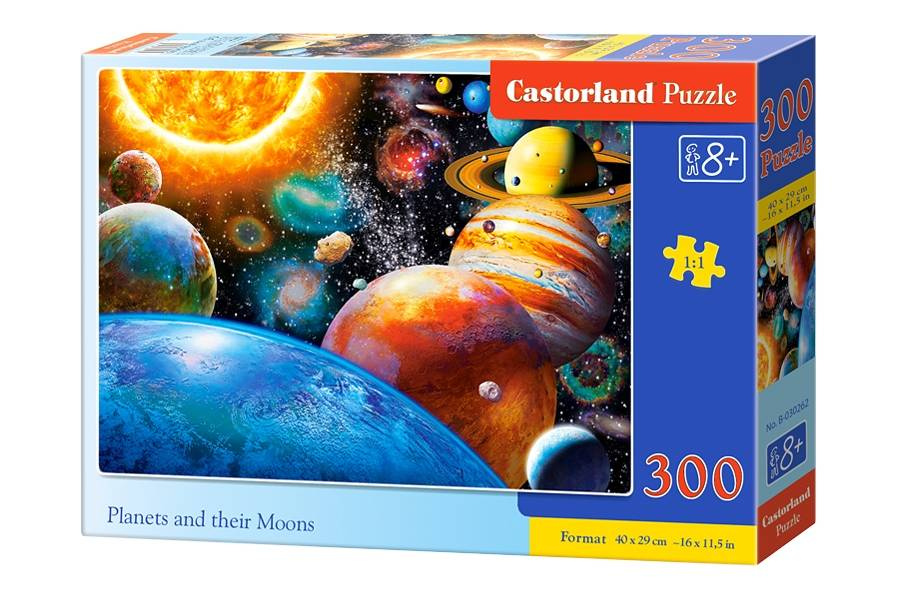 mamido Puzzle 300 dielikov Planéty a ich mesiace